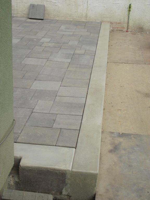 paver prep rear of house 7