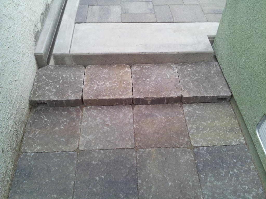 paver prep rear of house 13