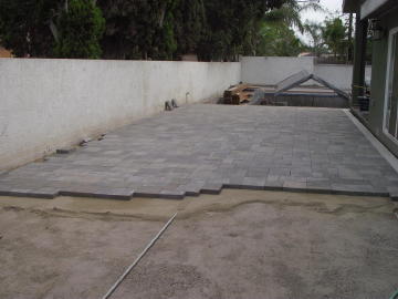 paver prep rear of house 9