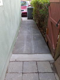 pavers walkway on side of house 2