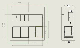 dimensioned drawing