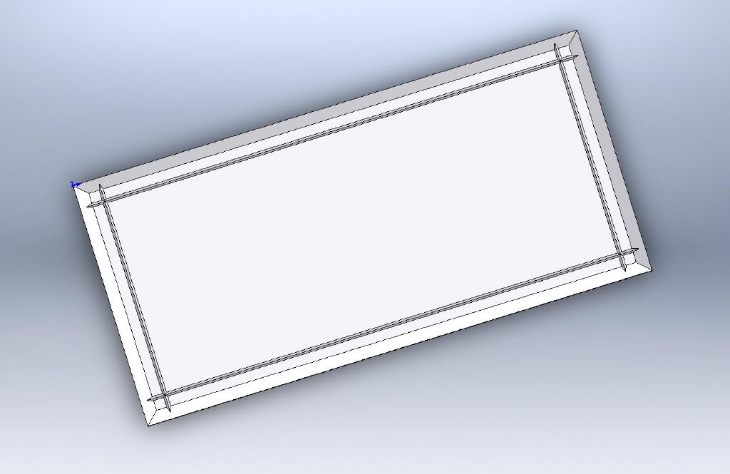 beveled glass model