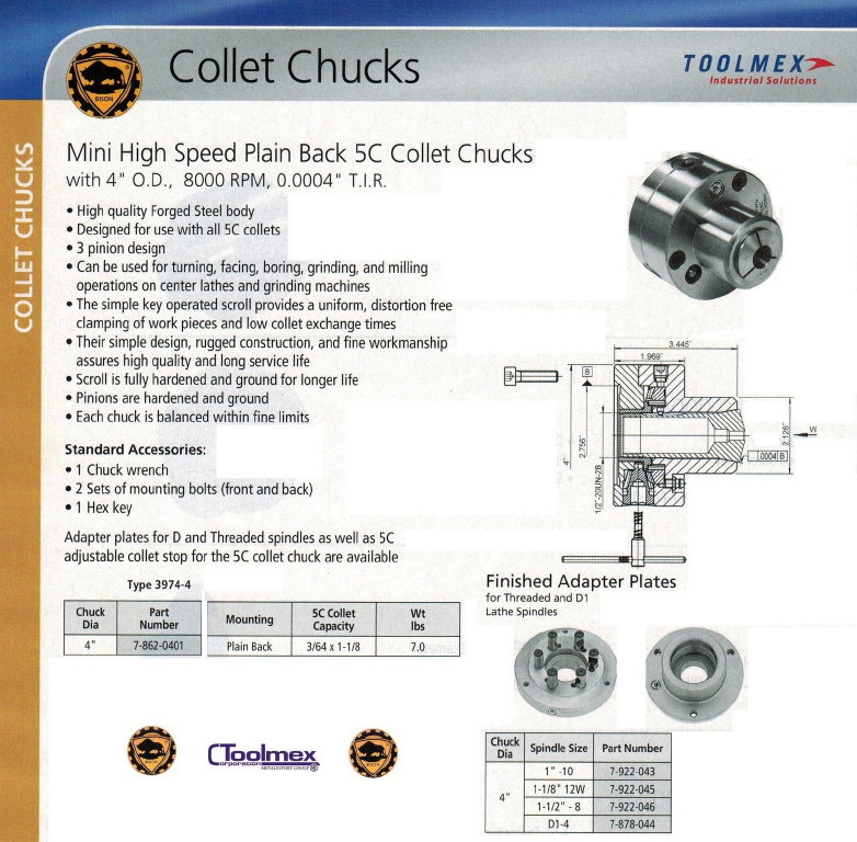 bison 4inch 5c collet chucks-l1600