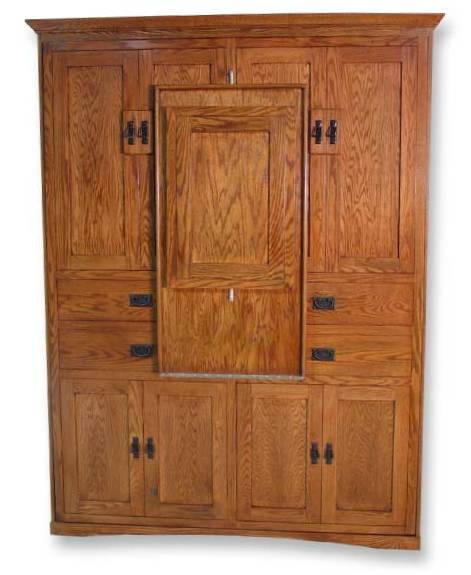 mission-murphy-bed-oak-table